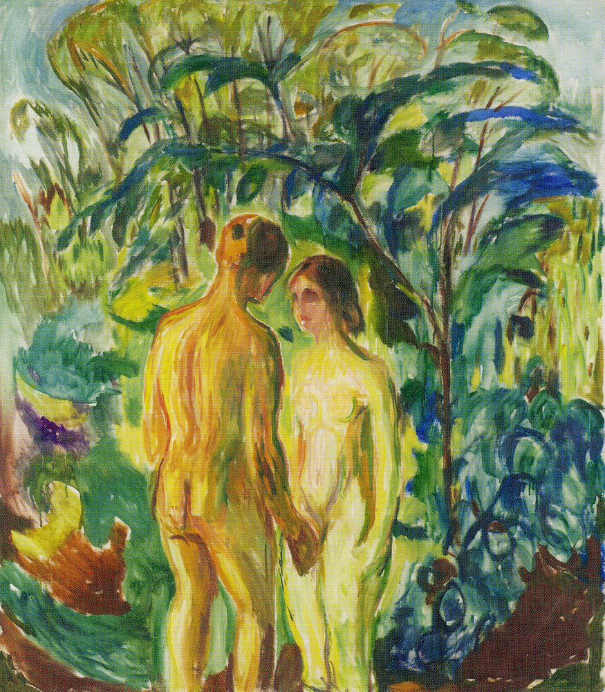Edvard Munch - Naked Man and Woman in the Woods