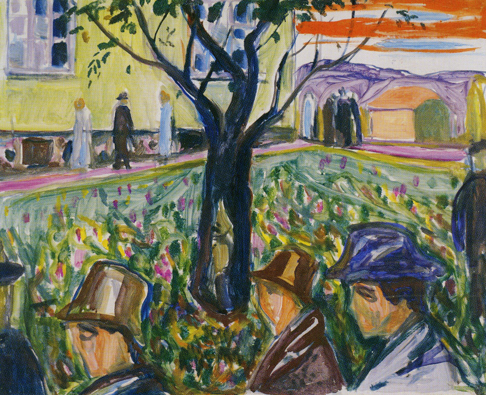 Edvard Munch - People Wandering in the Garden