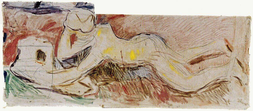 Edvard Munch - The Researchers: Boy Lying on His Stomach