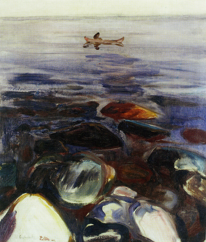 Edvard Munch - Rowing Boat on the Sea