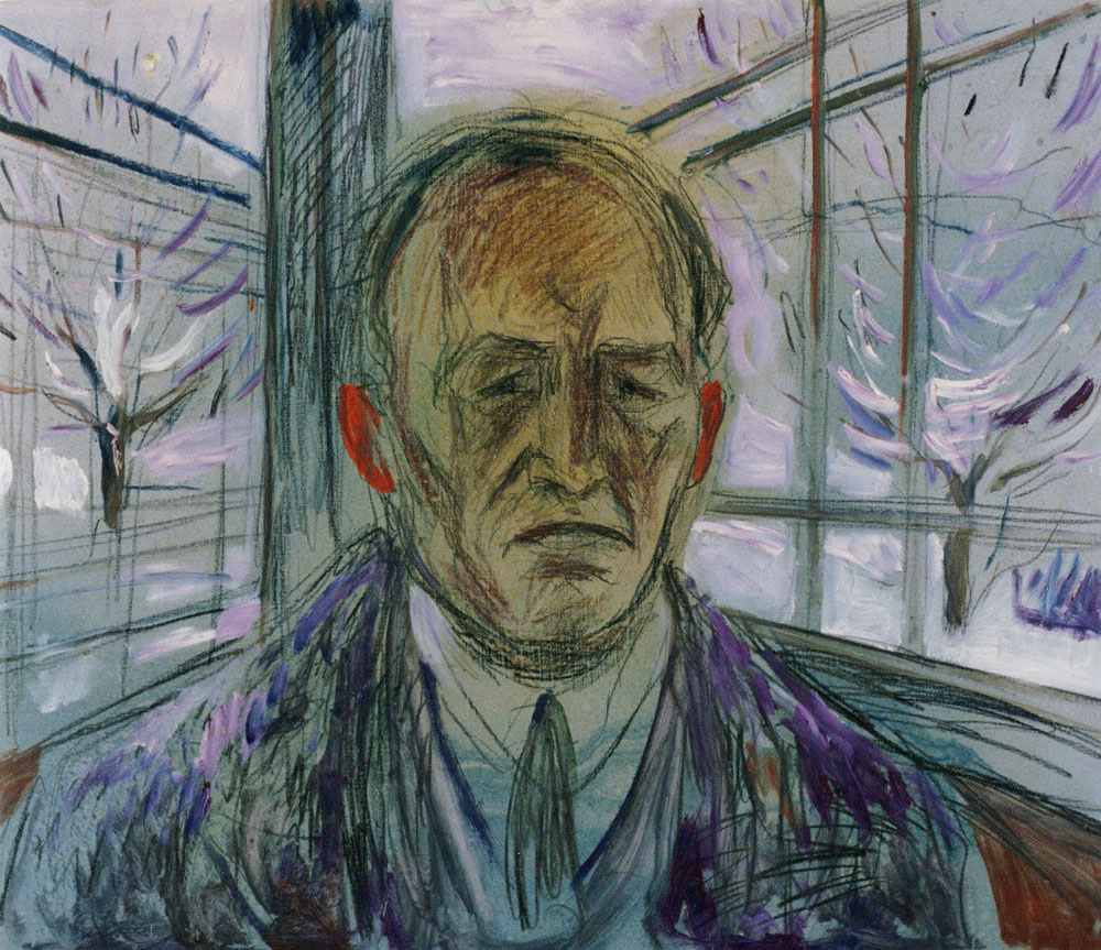 Edvard Munch - Self-Portrait on the Glass Veranda