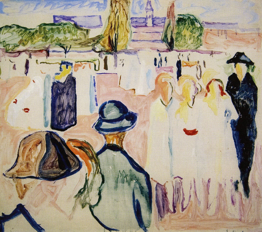 Edvard Munch - Summer on Karl Johan