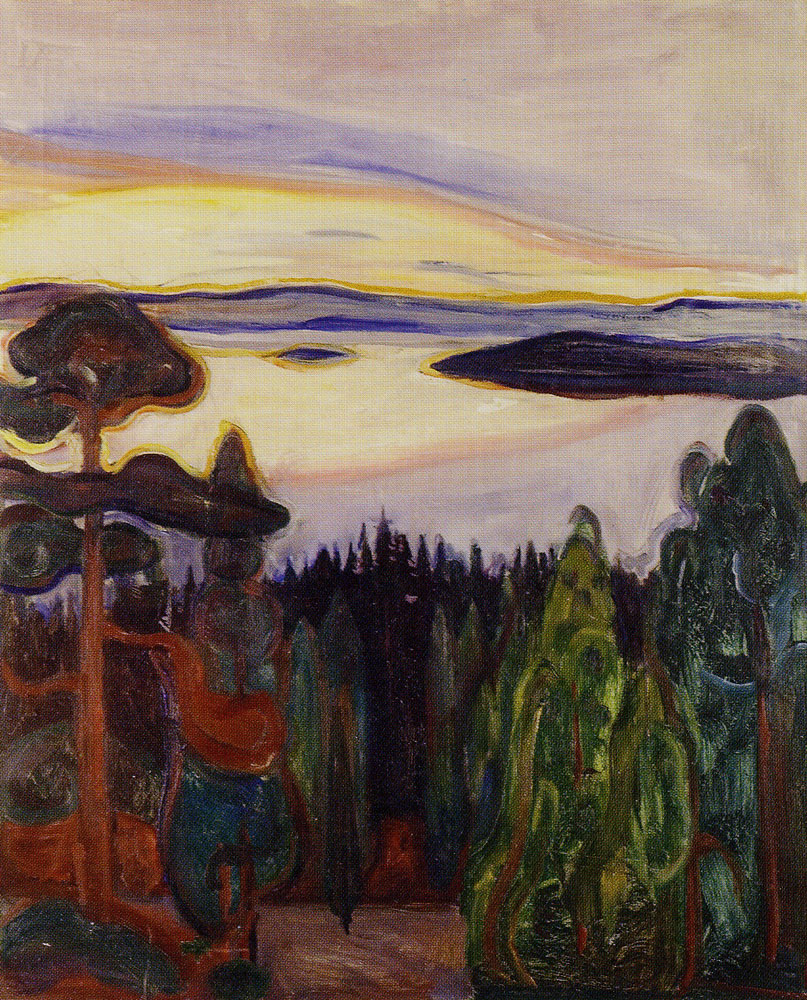 Edvard Munch - Sunset, Nordstrand