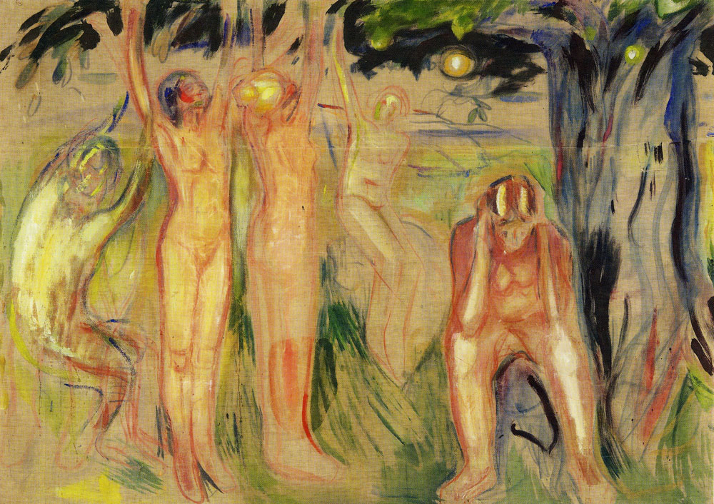 Edvard Munch - The Tree of Life: Left Part