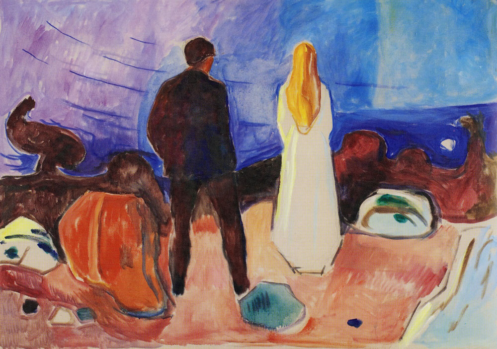 Edvard Munch - Two Human Beings, te Lonely Ones