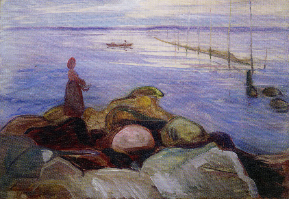 Edvard Munch - Woman by the Sea in Åsgårdstrand