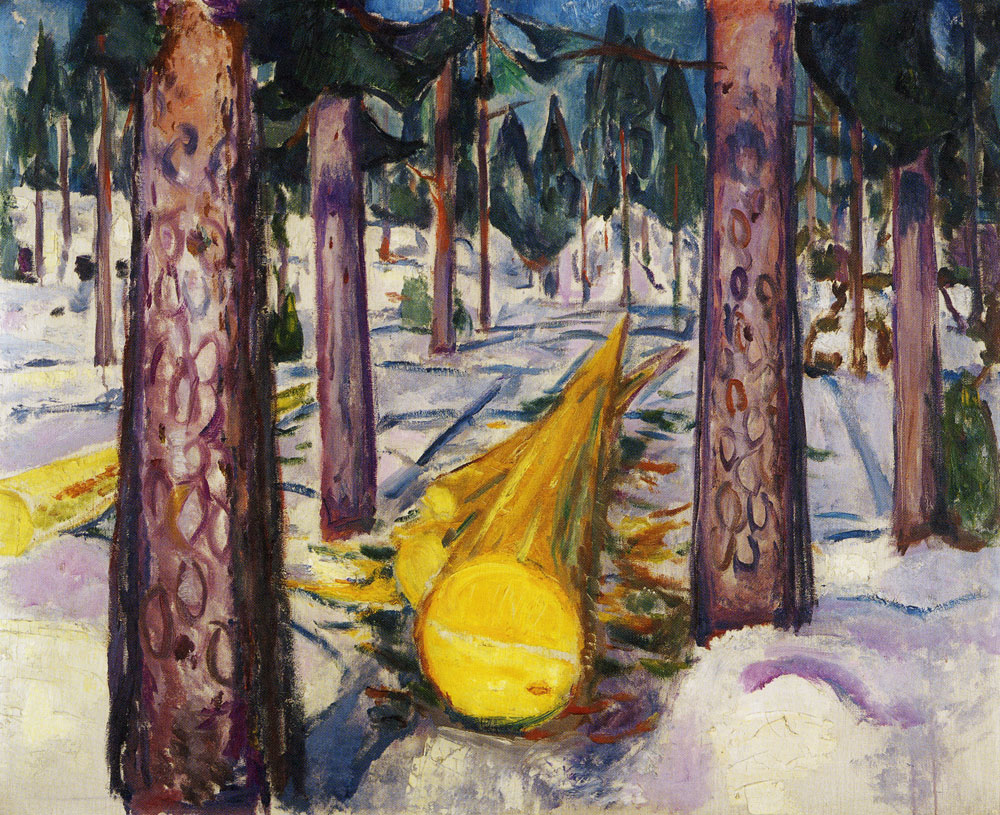 Edvard Munch - The Yellow Log