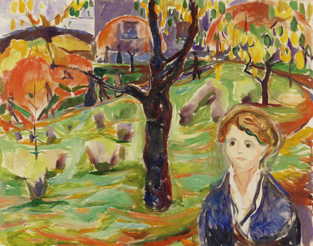Edvard Munch - Young Woman in the Garden