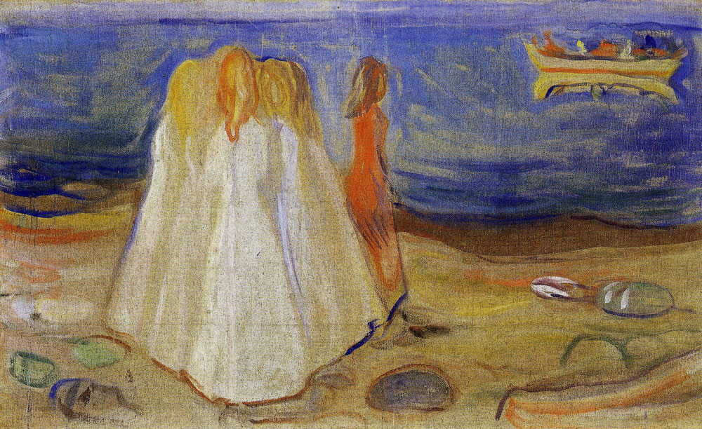 Edvard Munch - Young Women on the Beach (the Reinhardt Frieze)