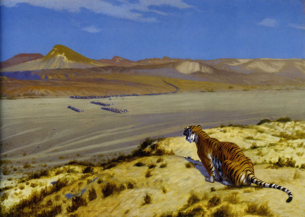 Jean-Léon Gérôme - Tiger on the Watch