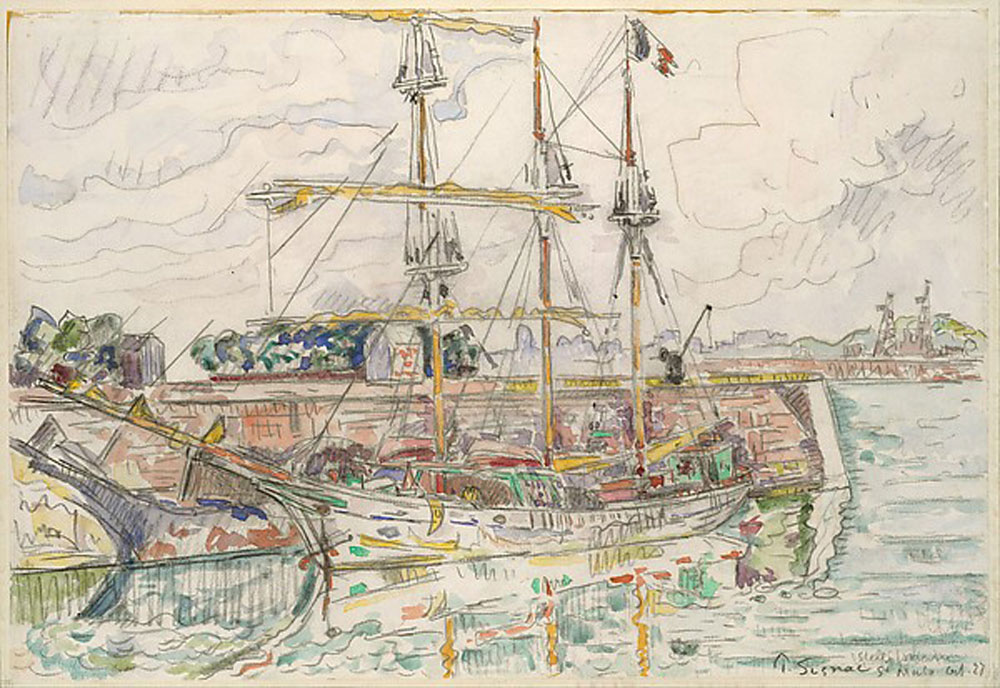 Paul Signac - Docks at Saint Malo