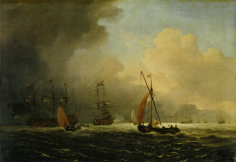 Willem van de Velde the Younger - Storm at Sea