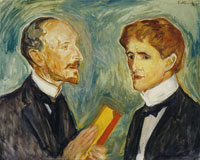 Edvard Munch Albert Kollmann and Sten Drewsen