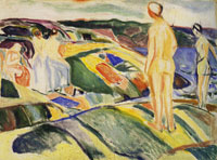 Edvard Munch - Bathing Women on Rocks