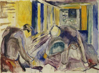 Edvard Munch Building Workers in the Studio