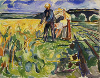 Edvard Munch Cutting the Corn
