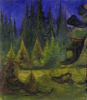 Edvard Munch Dark Spruce Forest