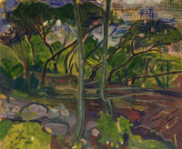 Edvard Munch Forest Study