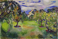Edvard Munch Garden with Apple Trees