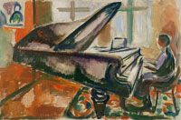 Edvard Munch At the Grand Piano