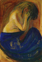 Edvard Munch Half-Nude in a Blue Skirt