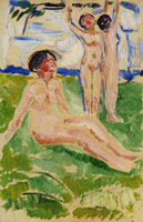 Edvard Munch Harvesting Women