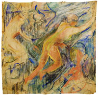 Edvard Munch - The Human Mountain: Left Upper Part