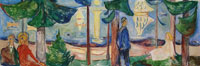 Edvard Munch - Men and Women on the Beach (The Freia Frieze II)