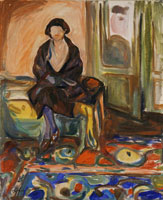 Edvard Munch Model Seated on the Couch