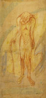Edvard Munch Naked Old Man
