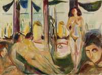Edvard Munch Naked Women by the Sea