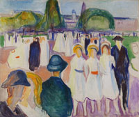 Edvard Munch - Promenade in Spring