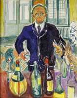 Edvard Munch - Self-Portrait with Bottles