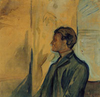 Edvard Munch Self-Portrait in Profile