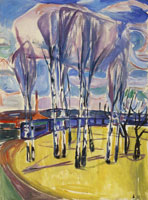 Edvard Munch - The Tram Loop at Skøyen