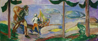 Edvard Munch On the Way to the Boat (The Freia Frieze I)