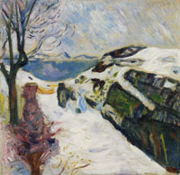 Edvard Munch Winter Landscape from Kragerø