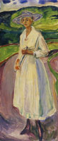 Edvard Munch Woman in a White Dress