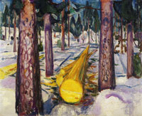 Edvard Munch The Yellow Log