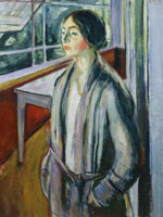 Edvard Munch - Young Woman on the veranda