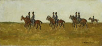 George Hendrik Breitner Hussars in the Open Field