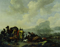 Nicolaes Berchem Merchants at a Coast