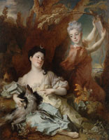 Nicolas de Largillière The Comtesse de Montsoreau and Her Sister as Diana and an Attendant