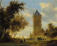 Salomon van Ruysdael Landscape with Tower