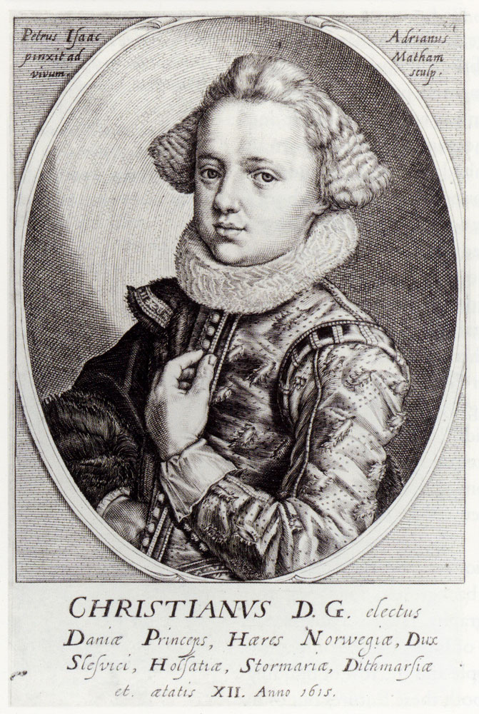 Adriaen Matham after Pieter Isaacsz. - Portrait of Christian, Prince Elect