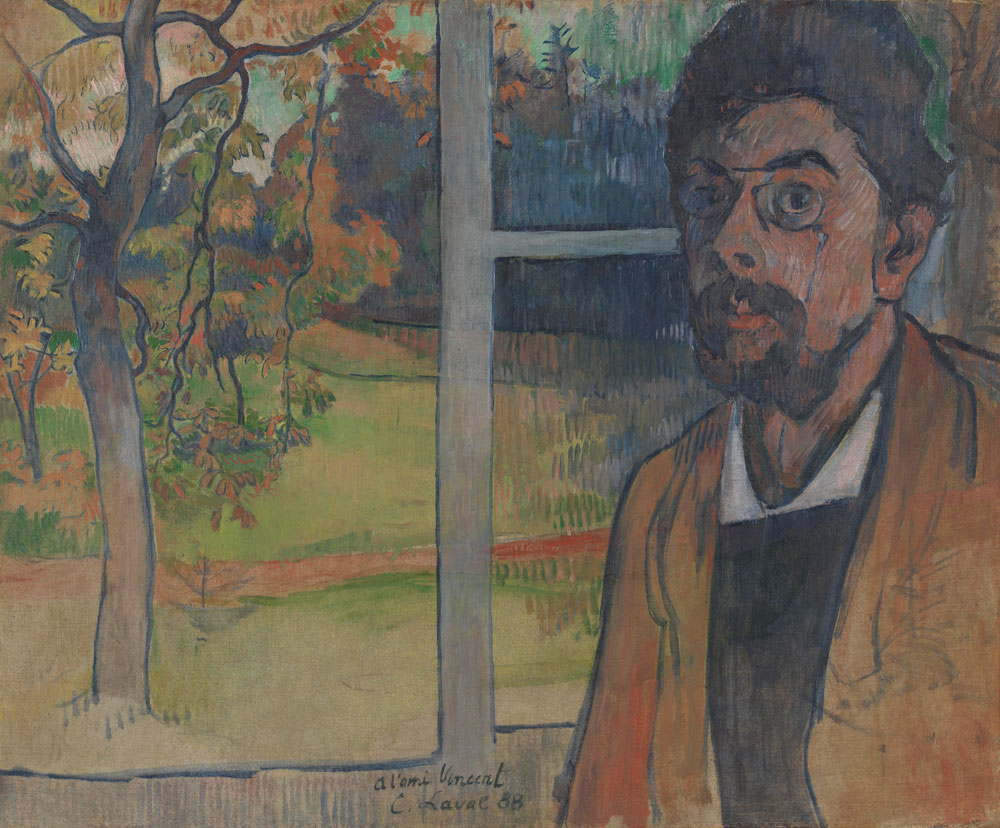 Charles Laval - Self-Portrait Dedicated to Vincent van Gogh