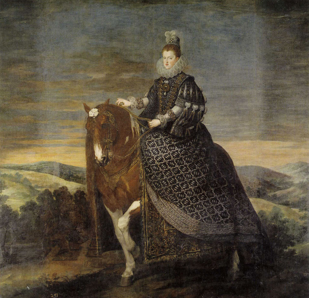 Diego Velazquez - Queen Margarita on Horseback