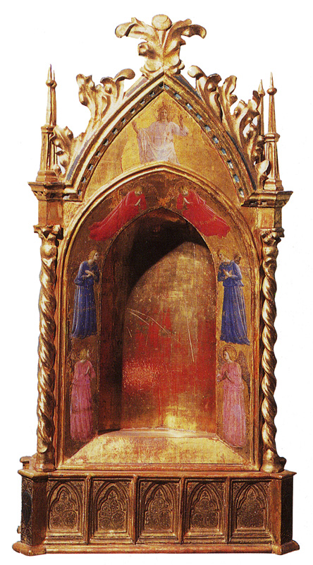 Fra Angelico - Reliquary with Depiction of Christ and Angels