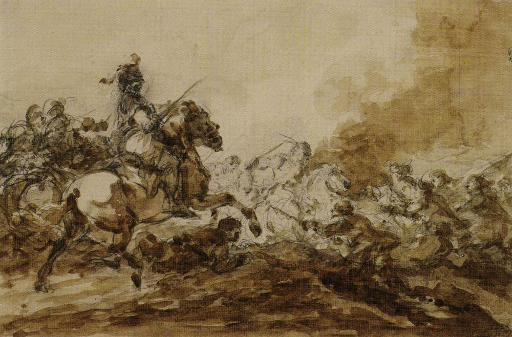 Francesco Giuseppe Casanova - Husar Attacking in a Battle