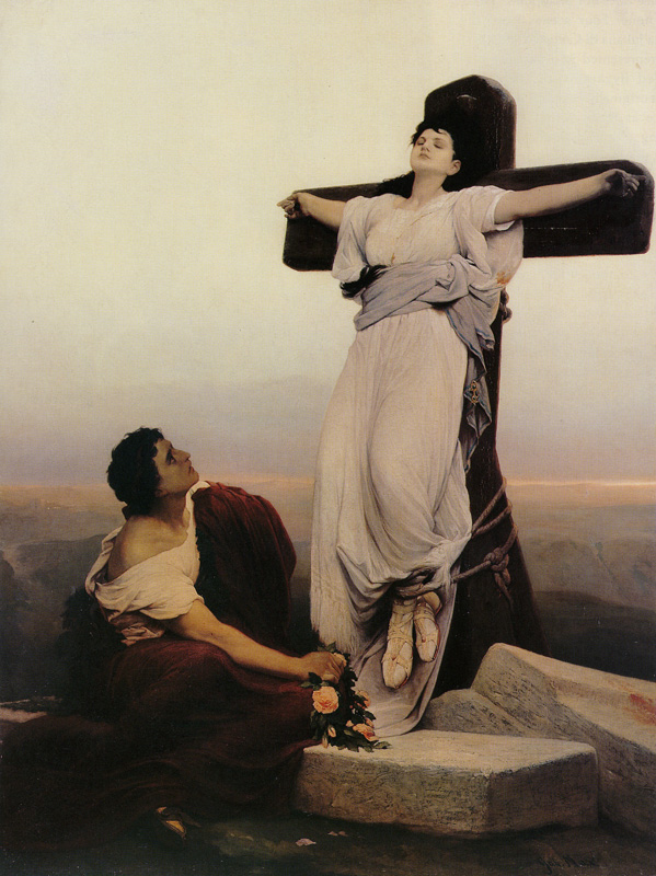 Gabriel Cornelius von Max - A Christian Martyr on the Cross (St. Julia)